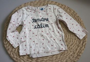 T-shirt rose Mots d’enfants