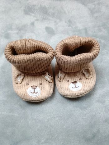 Chausson bebe ourson 12