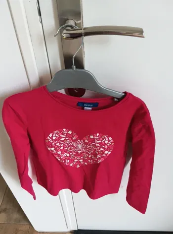 tee-shirt fille manches longues 6 ANS