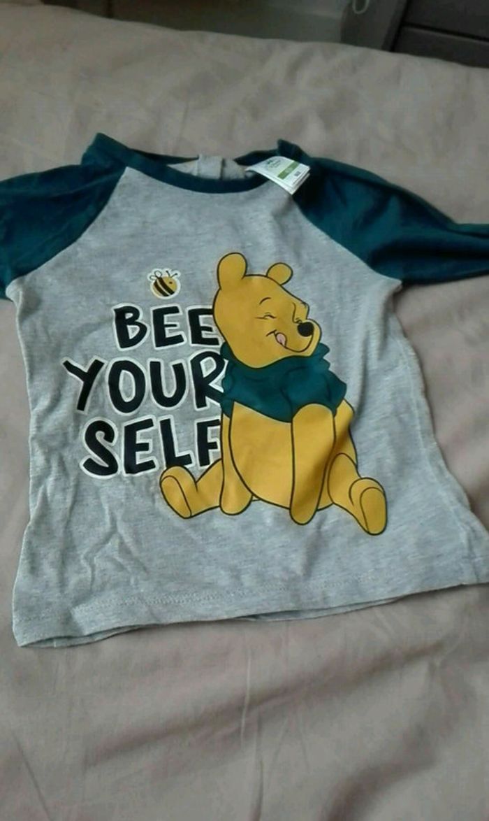 T shirt winnie l ourson 92cm