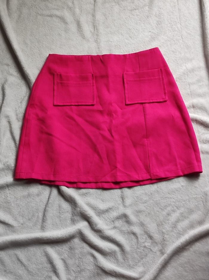 Mini jupe rose taille unique - photo numéro 2
