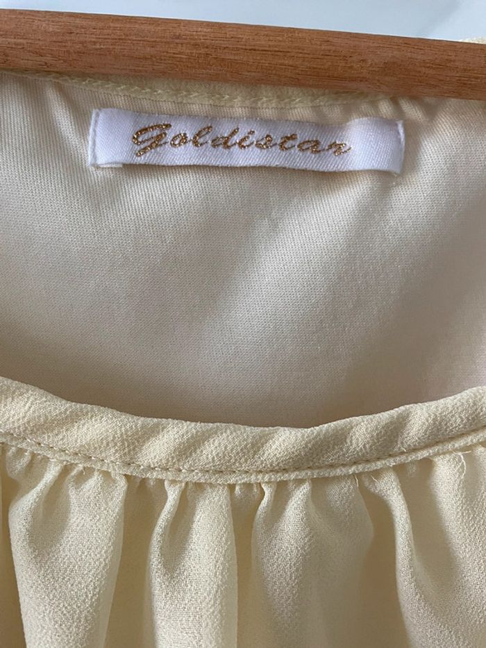 Robe élégante jaune pale 36 Goldistar - photo numéro 4