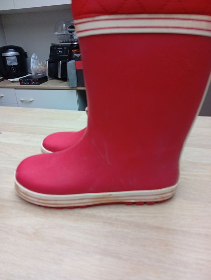 Bottes de pluie rouge Vertbaudet Taille 32 - photo numéro 5