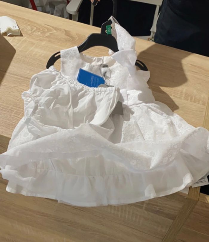 Robe de cérémonie 12 mois avec bandeau