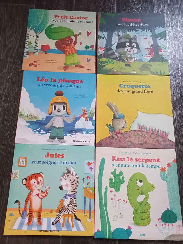 Lot 6 livres mes p'tits albums auzou Jules Simon