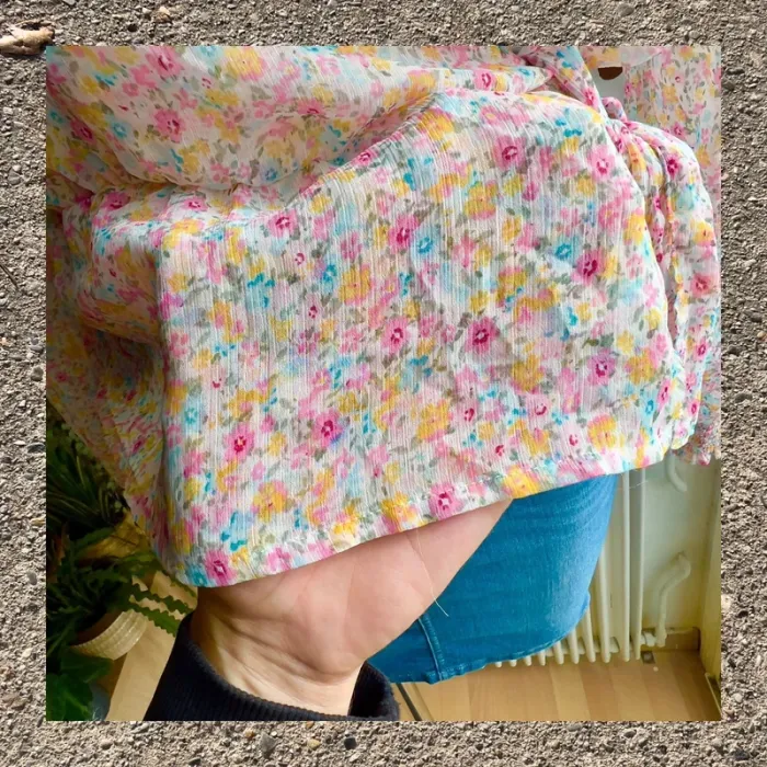 Blouse fluide peplum cache-cœur fleurie 🌸 - photo numéro 2