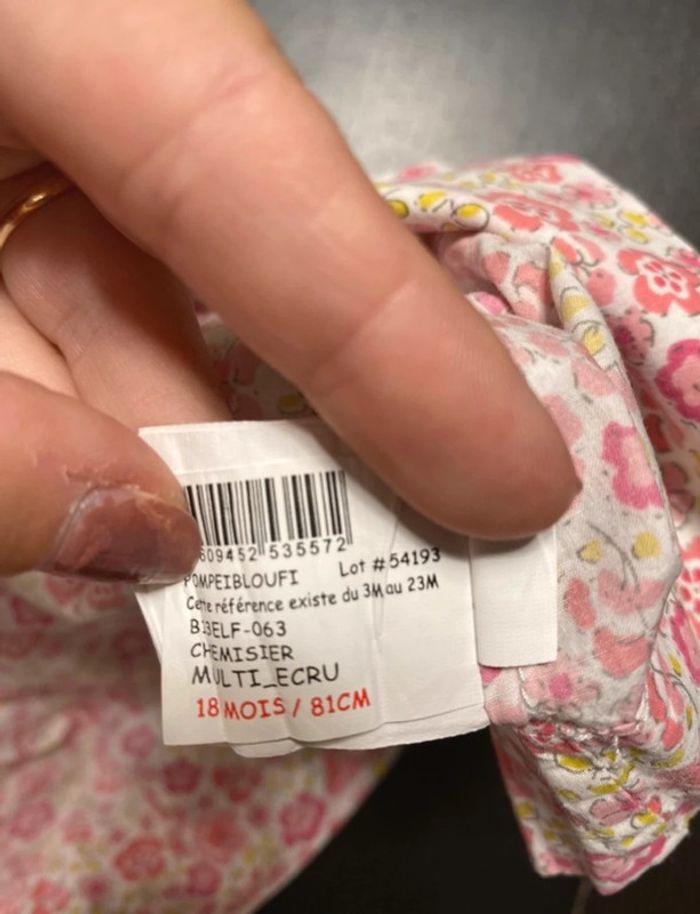 Blouse débardeur liberty rose - photo numéro 3