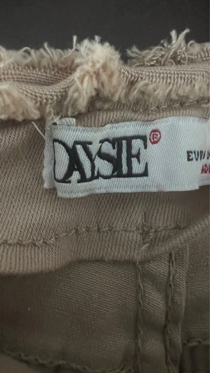 Short en jean beige en parfait état taille 38 marque daysie - photo numéro 8