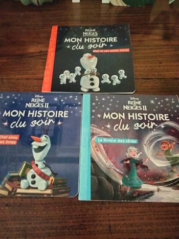 Lot de 3 livres de la reine des neiges mon histoire du soir Disney