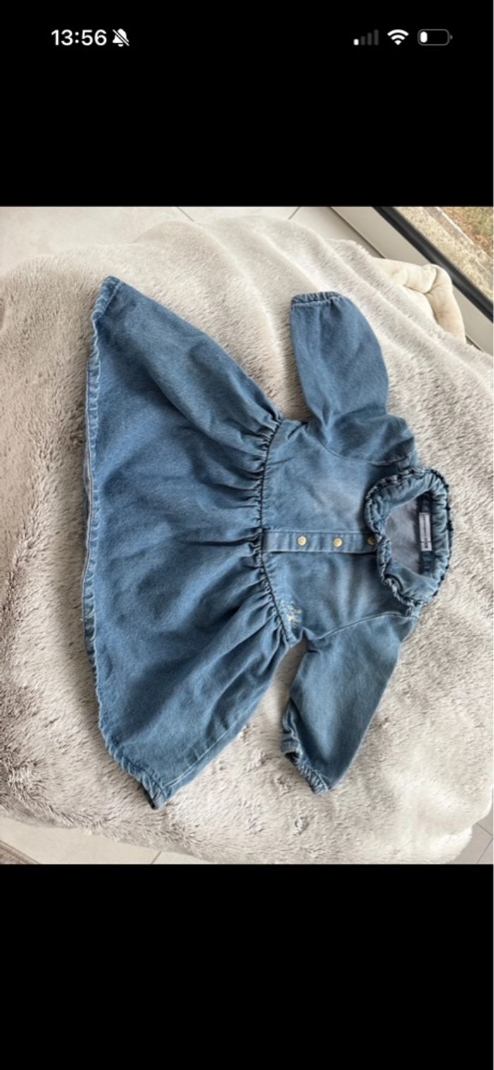 Robe en jean lulu castagnette 6 mois - photo numéro 3