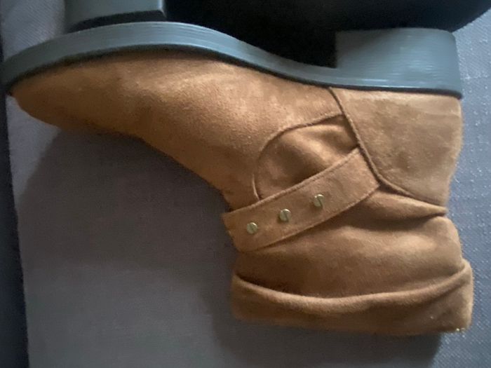 Bottines en daim marron - photo numéro 4