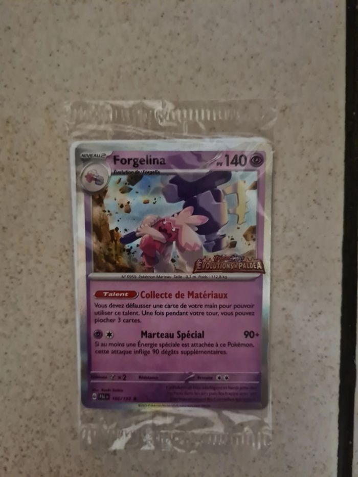 Carte pokemon forgelina