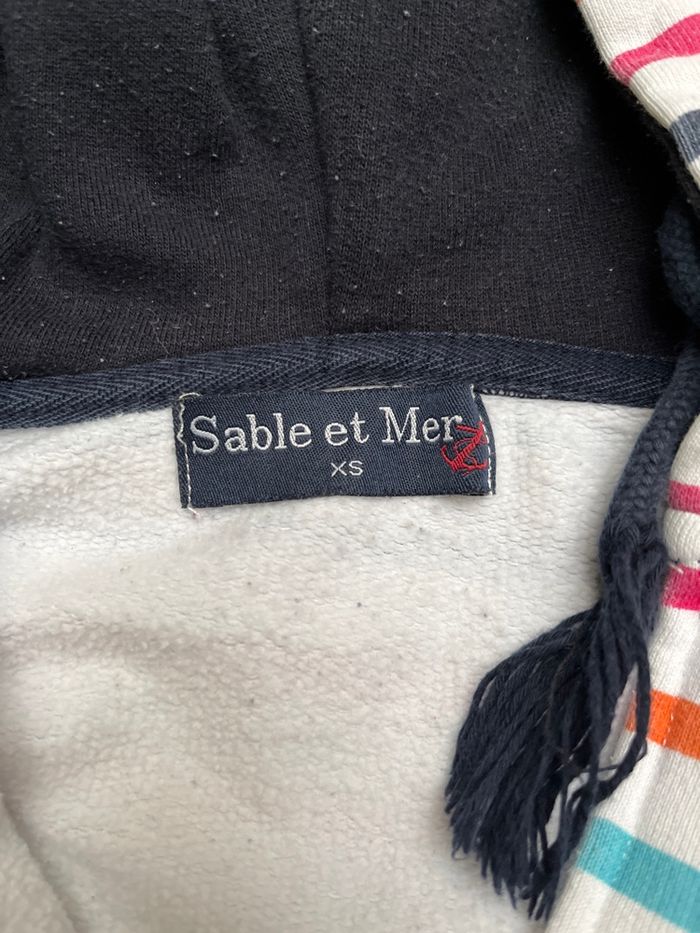 Sweat zippé à rayures - photo numéro 3