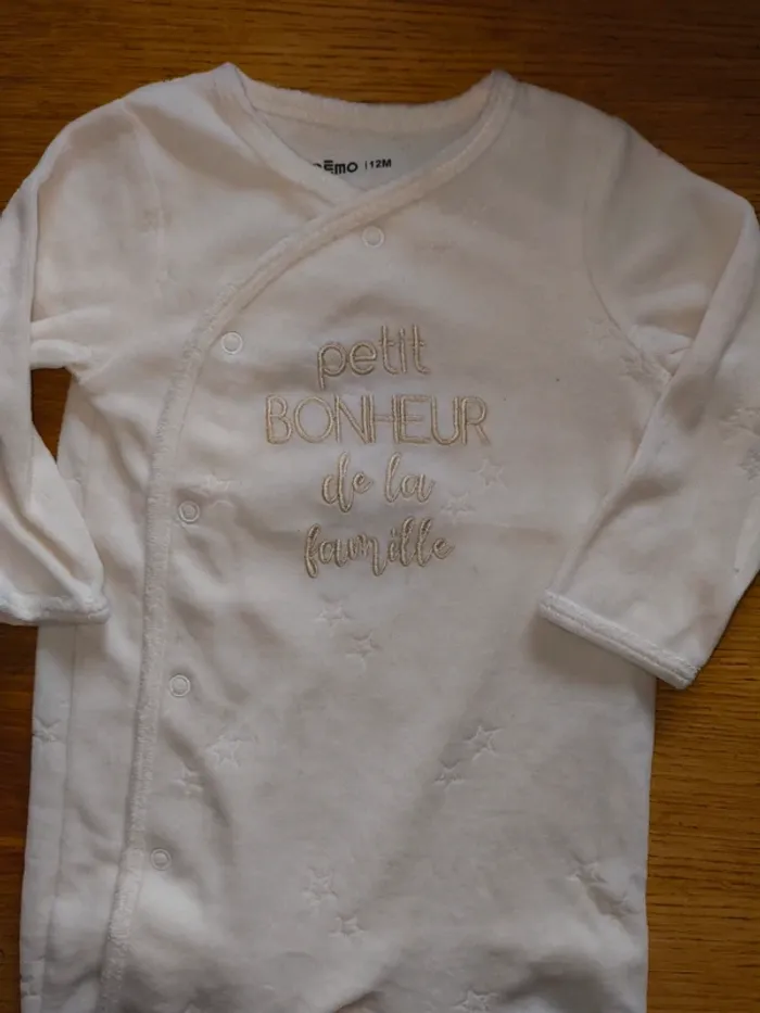 Pyjama gemo 12 mois neuf sans étiquette mixte - photo numéro 3
