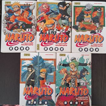 Manga Naruto tome 1 à 5