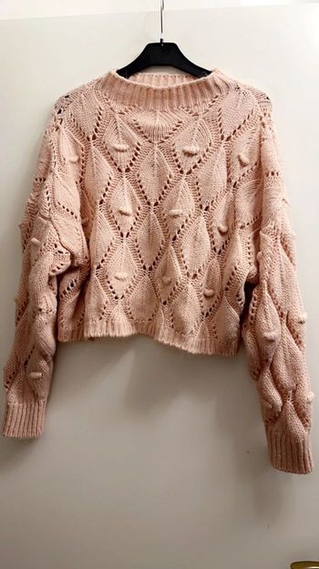 Pull rose t s crop top