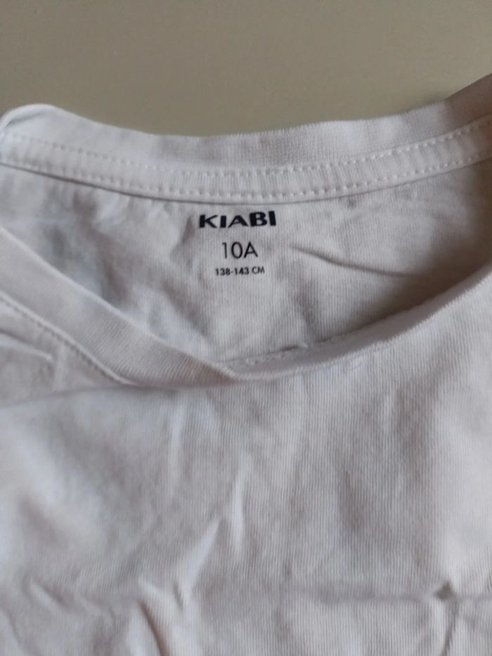 T-shirt blanc Kiabi 10 ans - photo numéro 2
