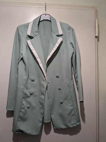 Magnifique veste Vintage vert menthe. Taille 40