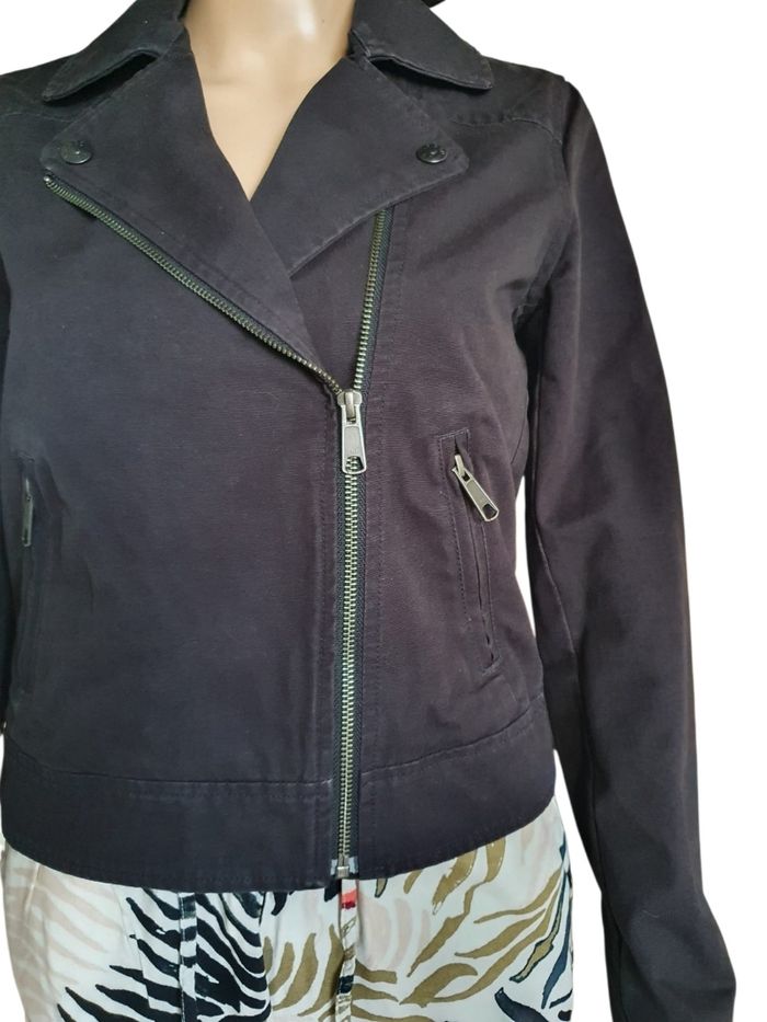 Veste Levi's Denim Noir - Coupe Trucker- 100% coton- XS - photo numéro 4