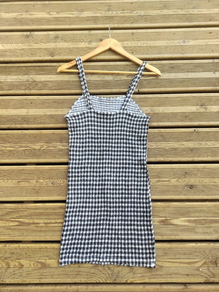 Robe à carreaux noir et blanc – Robe Vichy – Taille L – Jennyfer - photo numéro 5