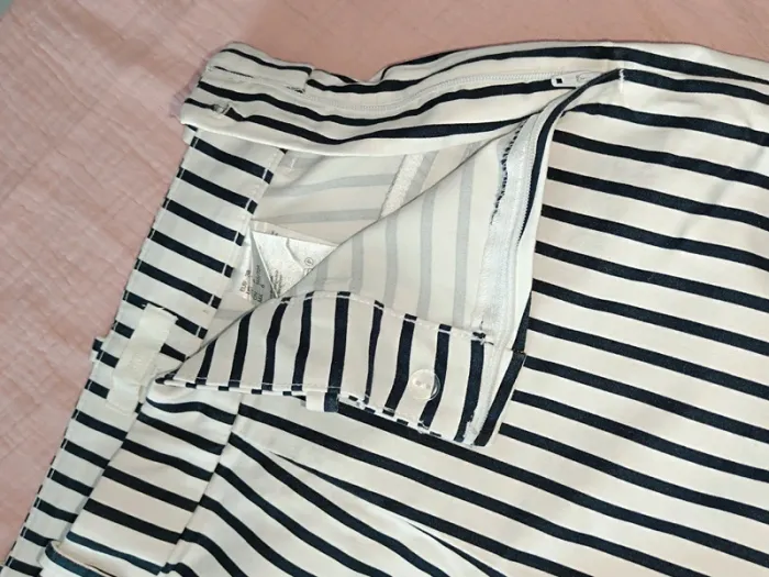 Pantalon 3/4-Rayé noire et blanc-H&M🖤38 Femme - photo numéro 3