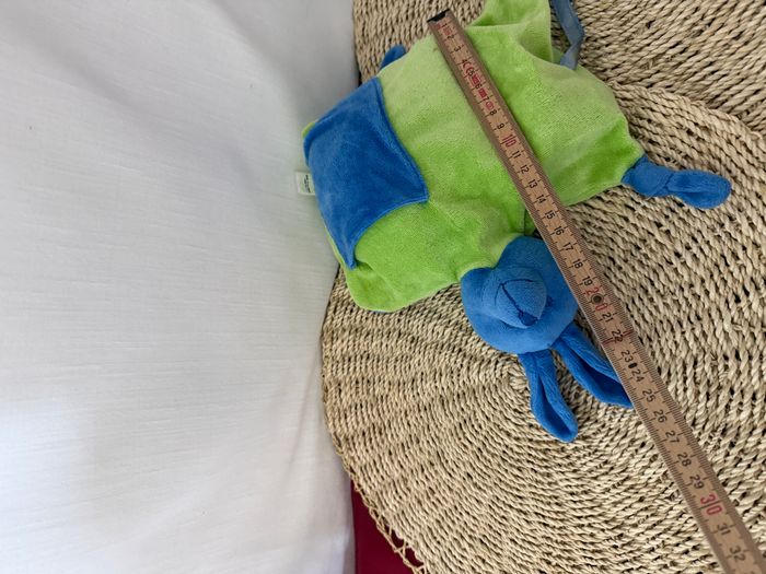 Doudou lapin semi-plat coussin marque Air france - photo numéro 4