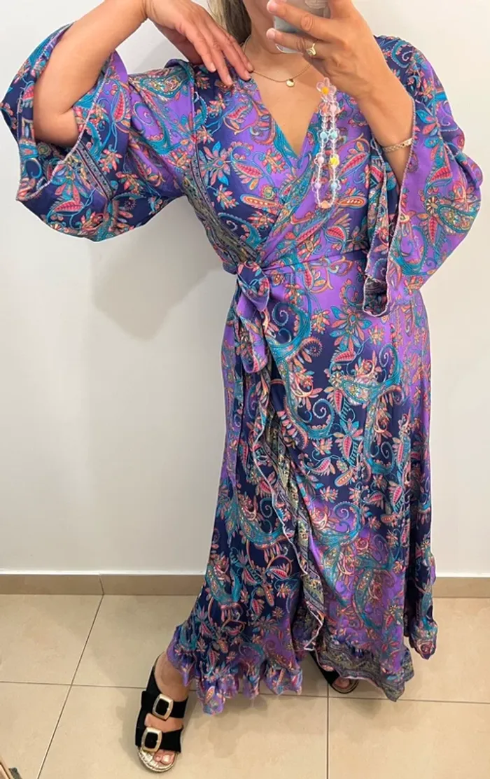 Robe Longue Bohème  En Soie - photo numéro 5