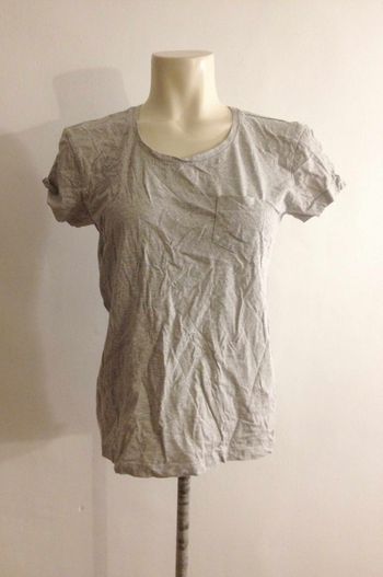 T shirt gris clair chiné ✧ manches courtes ✧ monoprix ✧ look féminin