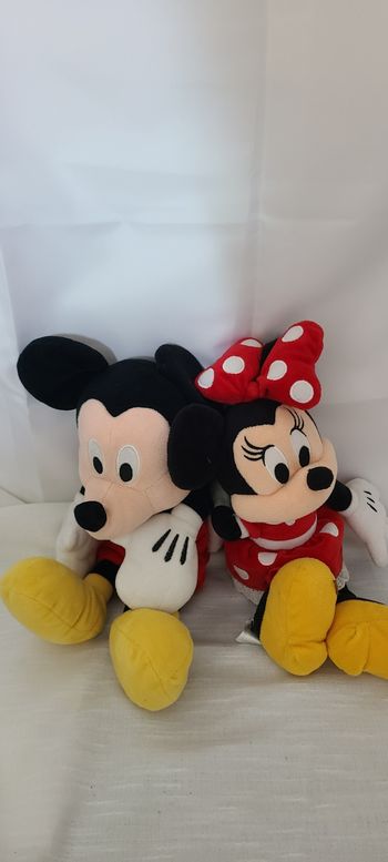 Lot peluches Mickey et Minnie Disneyland