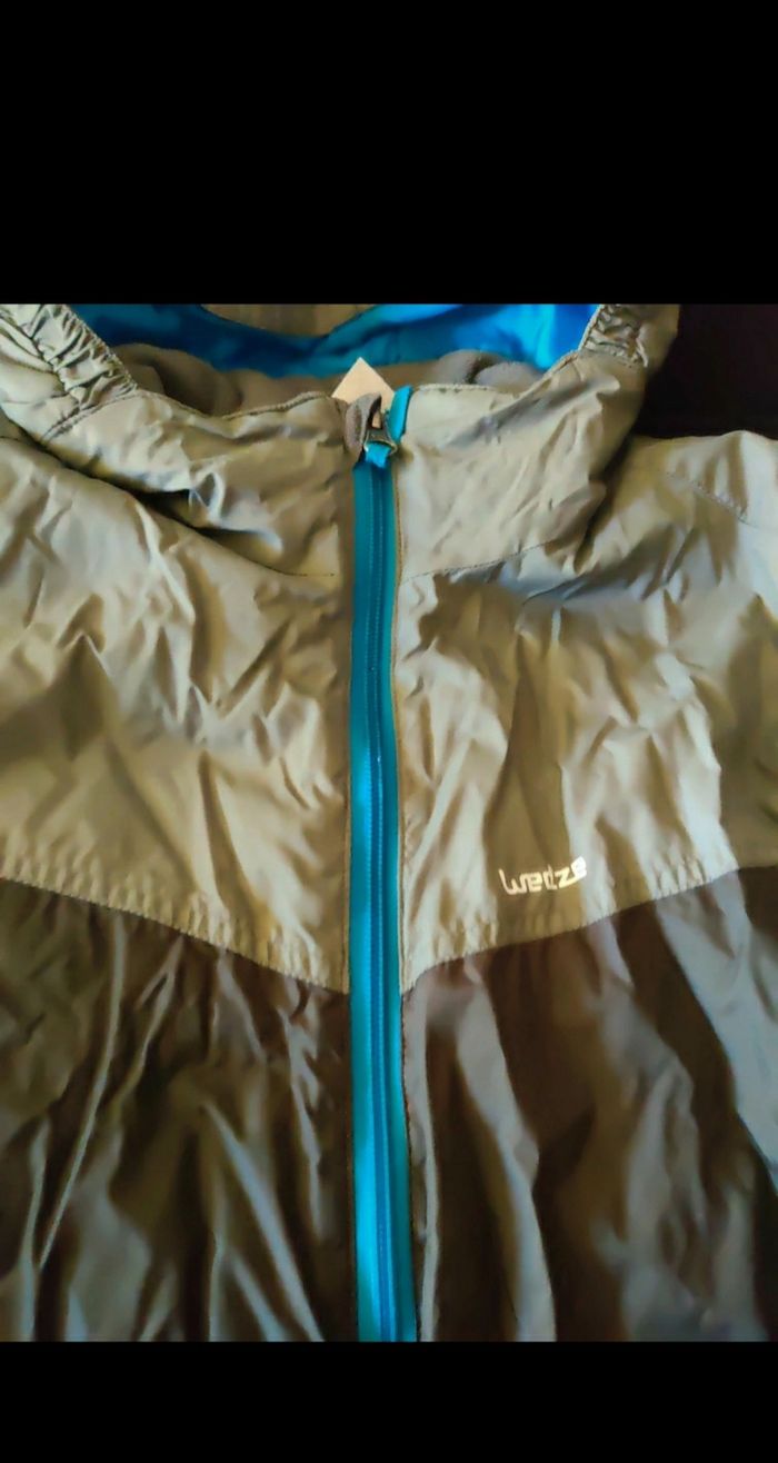 Manteau gris bleu taille garçon 10 ans - photo numéro 2