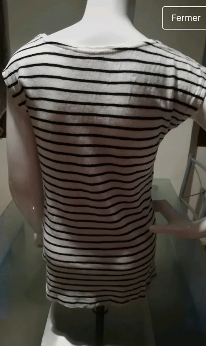 Tee shirt marinière 36 - photo numéro 2
