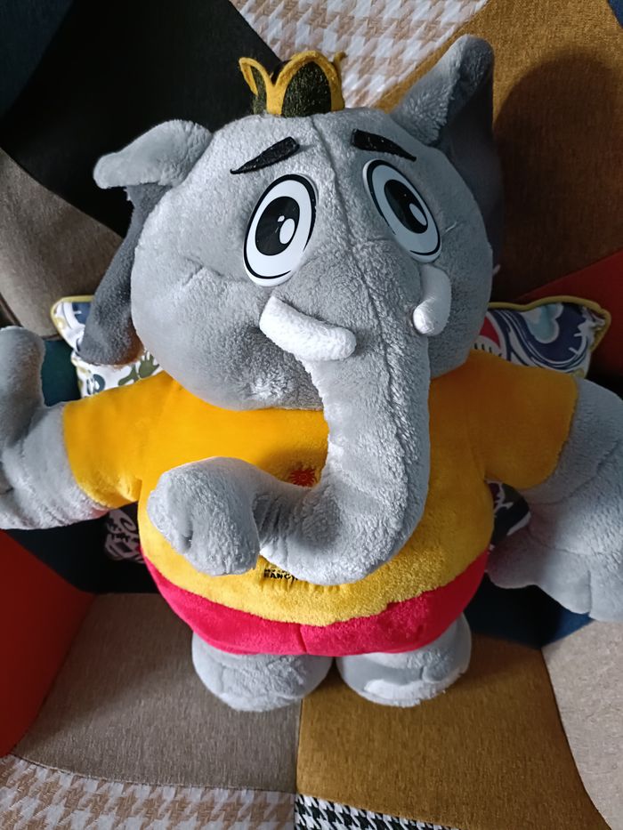 DEUX PELUCHES ELEPHANTS ASEAN GAME 1998 - photo numéro 2