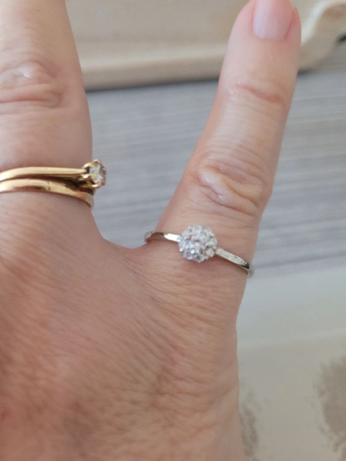 Bague en argent sterling Taille 56 neuve - photo numéro 2