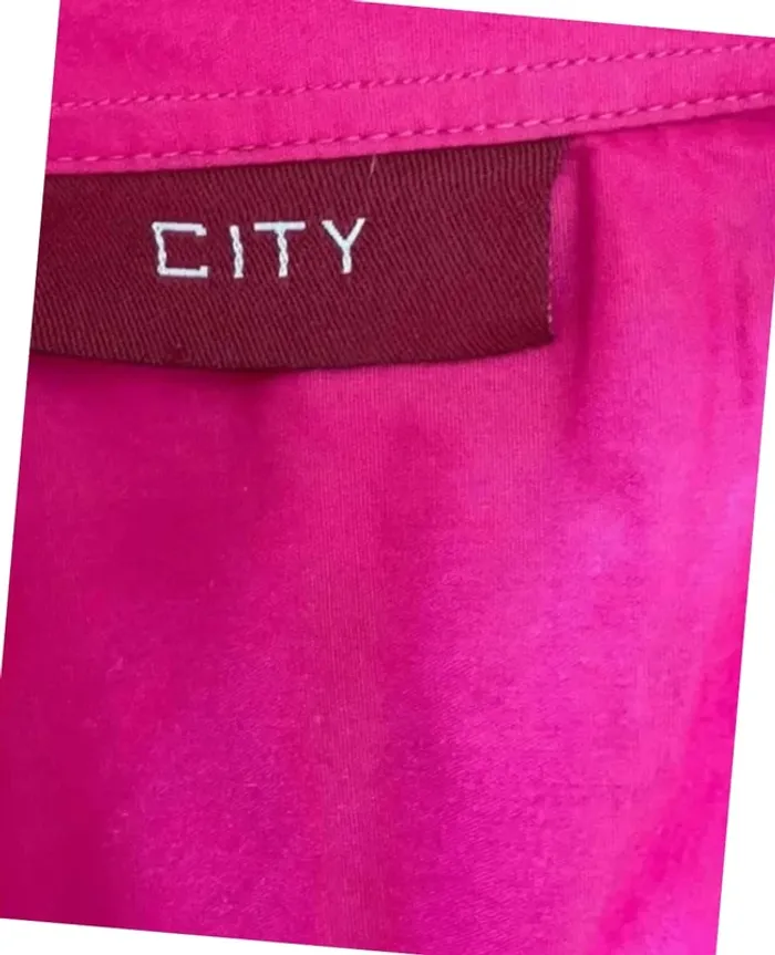 Chemisier femme rose fuchsia taille 36 marque City - photo numéro 3