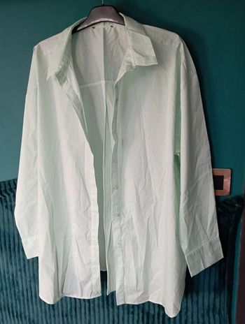 Chemise femme oversize vert clair