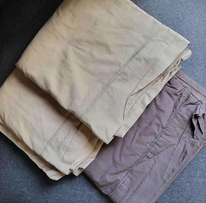 Parure de lit marron