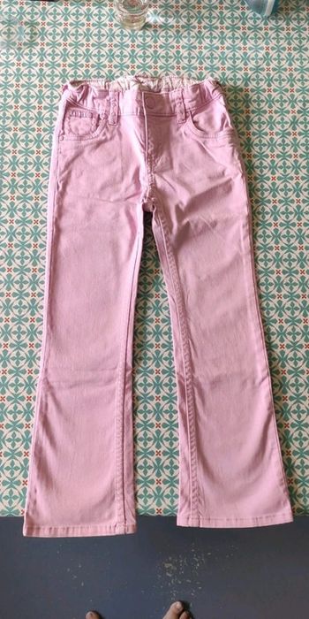 H&M jean slim Rose Hello Kitty 7/ 8 ans