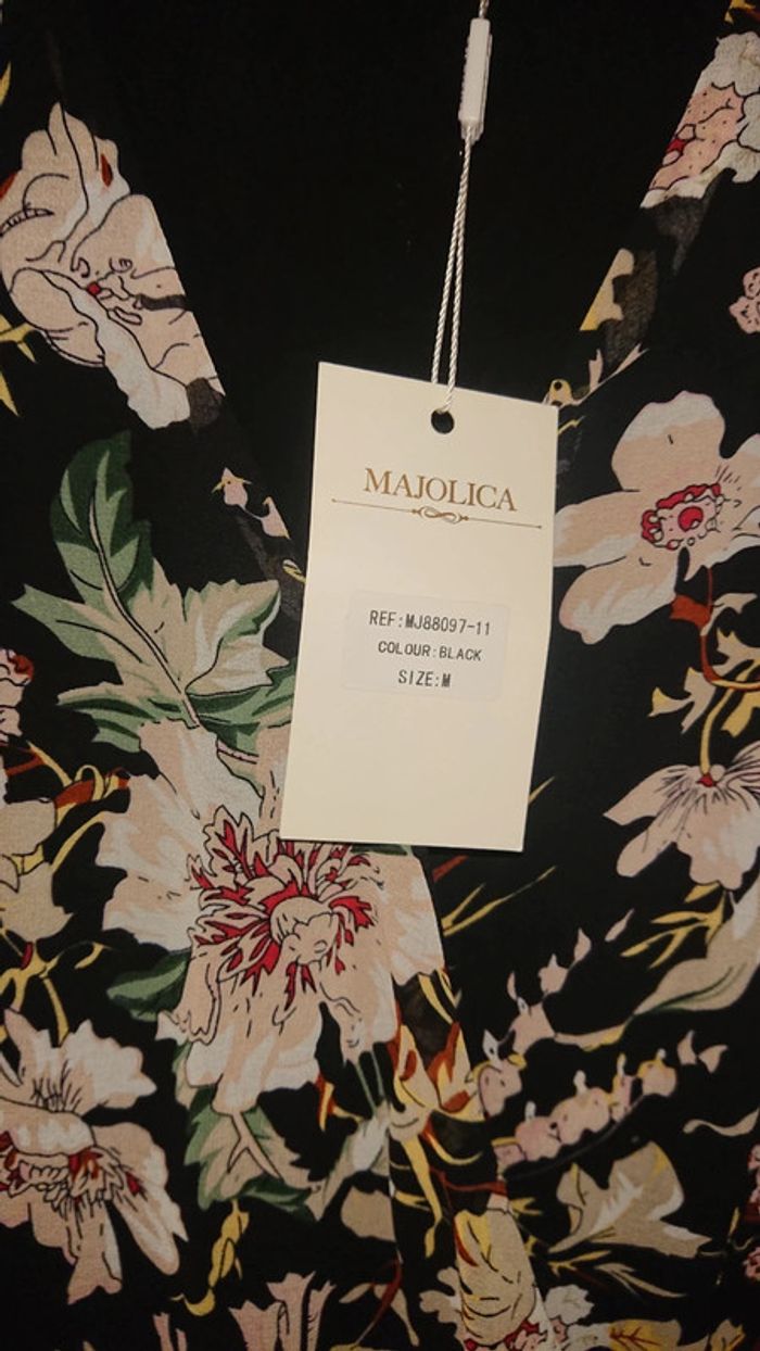 Robe longue porte feuille d'été marjolika t 38 neuve - photo numéro 4