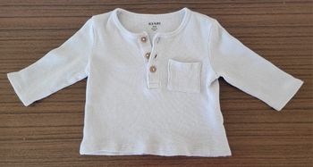Lot de 2 t-shirts col tunisien 3 mois