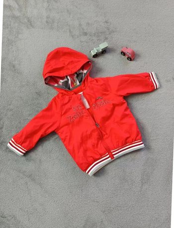 Veste zippée à capuche doublée polaire 6 mois Orchestra
