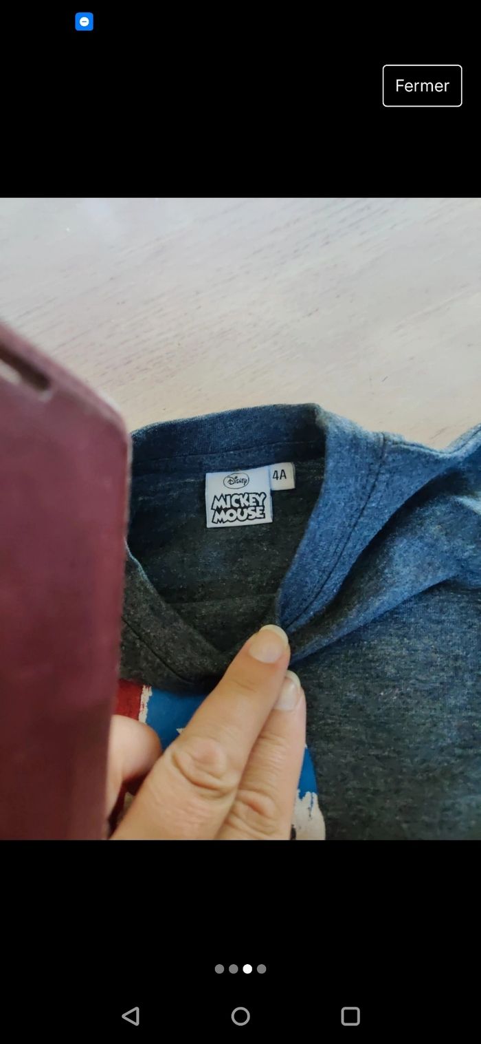 T-shirt manches longues Mickey - photo numéro 3