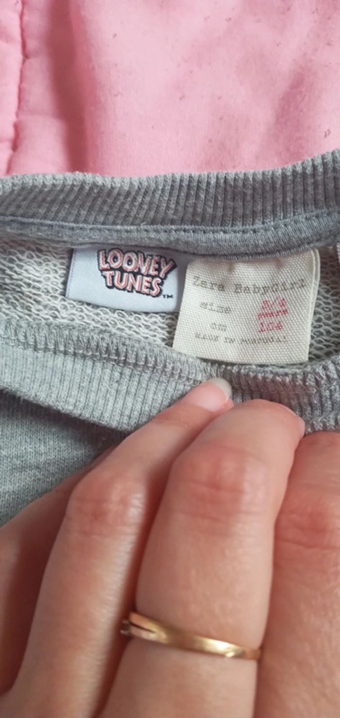Pull Looney tunes Zara baby 3/4 ans - photo numéro 2