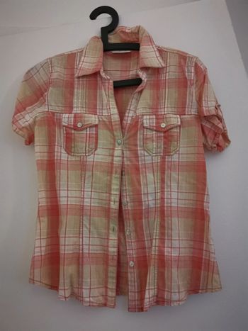 Chemise à carreaux c&a