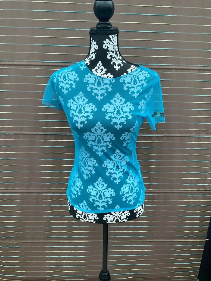 Robe chasuble noire et turquoise neuve T4 - photo numéro 5