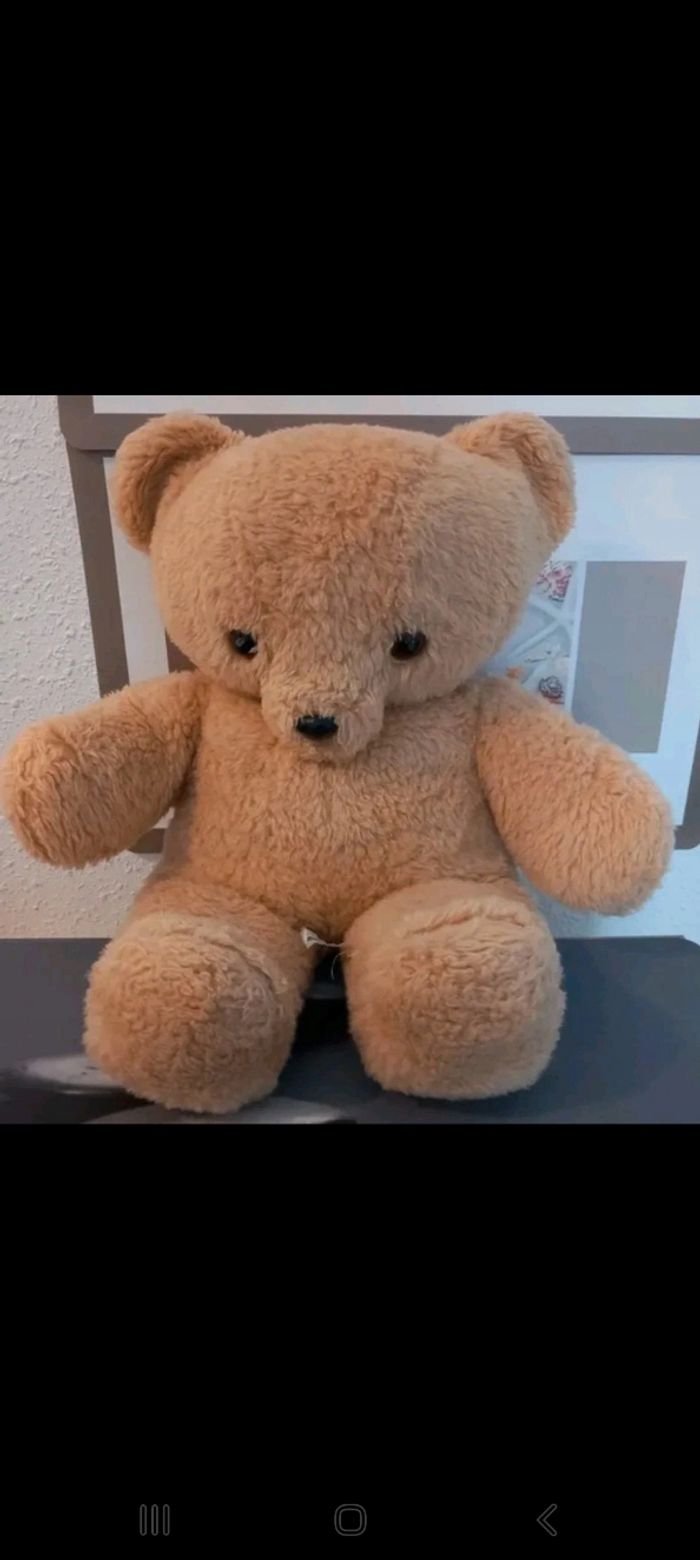 Peluche nounours ours vintage Ajena 48cm