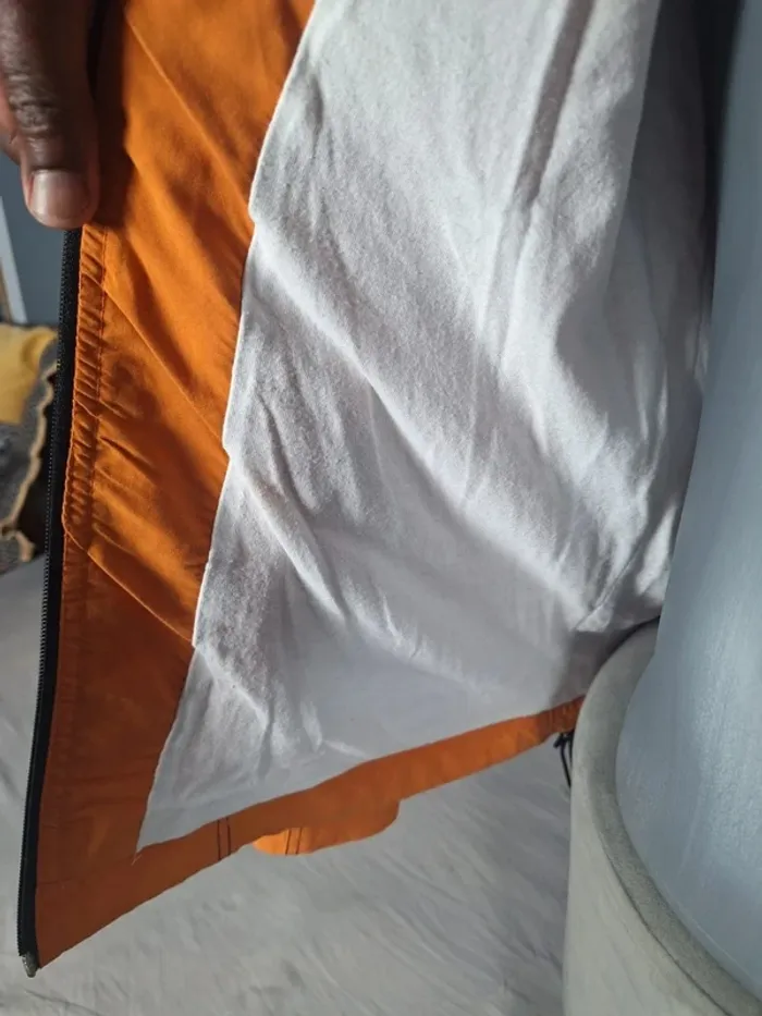 Veste Nike zippée orange vintage – Taille M - brodé (591) - photo numéro 7