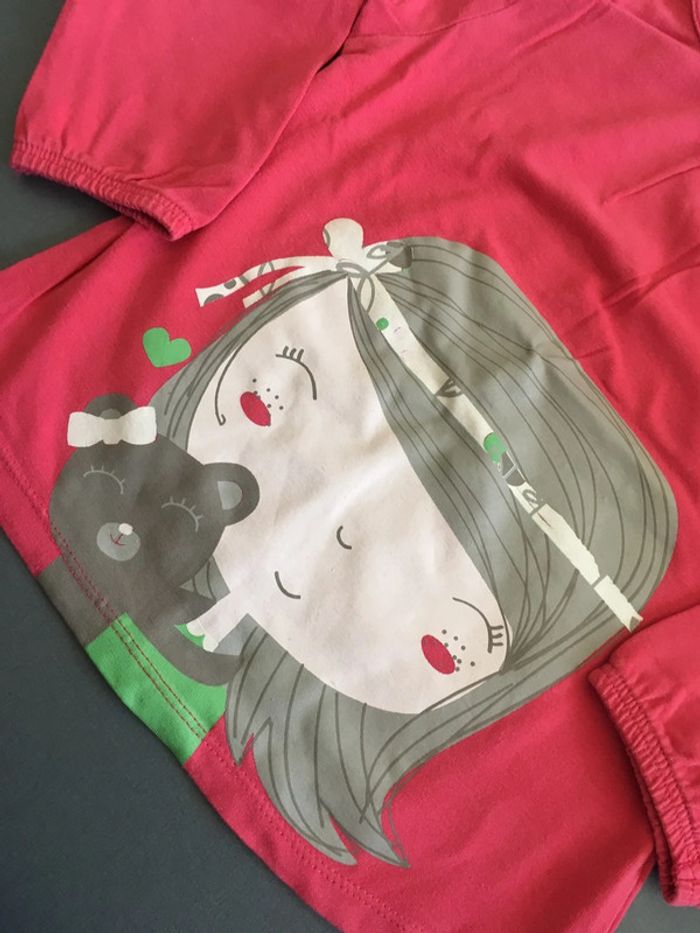 Vertbaudet haut polo vêtement fille enfant taille 4 ans - photo numéro 2