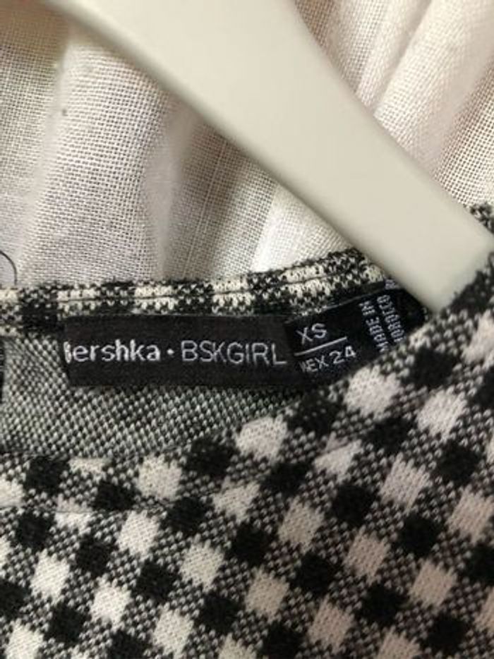 Combi short gros jersey Vichy XS Bershka - photo numéro 3