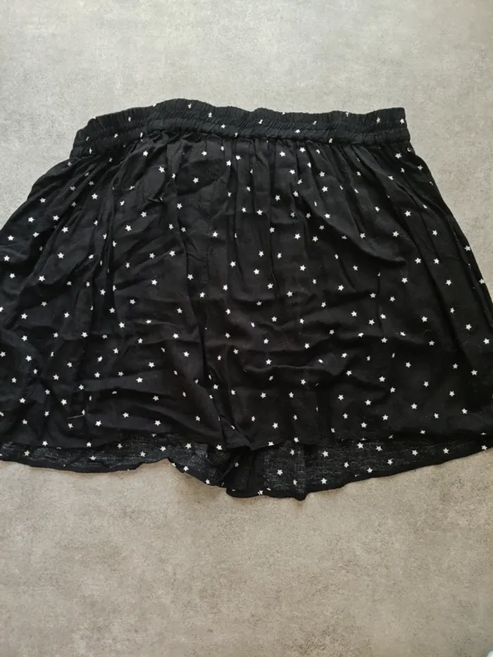Jupe noire étoiles blanches Mango T.M - photo numéro 3