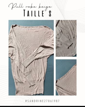 Pull robe beige